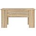 Tavolino Da Salotto Rovere Sonoma 79x49x41 Cm Legno Multistrato - Foto miniatura 2