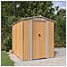 Capanno Giardino Marrone Chiaro 192x274x223 cm Acciaio Zincato - Foto miniatura 1