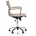 Sedia Da Ufficio Croma Reclinabile Taupe, Ecopelle, Sedia Executive Con Poggiatesta E Braccioli Imbottiti, Altezza Regolabile, Design Ergonomico - Foto miniatura 3