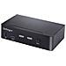 Switch KVM USB C, KVM DisplayPort a 2 porte con video HDR 4K 60Hz UHD, Audio da 3,5 mm, Hub USB con 4x USB HID e 2x USB 3.0 tipo A 5Gbps, Commutazione Hot Key, Compatibile con Thunderbolt 3 e 4 - Foto miniatura 1