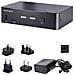 Switch KVM USB C, KVM DisplayPort a 2 porte con video HDR 4K 60Hz UHD, Audio da 3,5 mm, Hub USB con 4x USB HID e 2x USB 3.0 tipo A 5Gbps, Commutazione Hot Key, Compatibile con Thunderbolt 3 e 4 - Foto miniatura 5