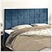 Testiere 4 Pz Blu Scuro 100x5x78/88 Cm In Velluto - Foto miniatura 1