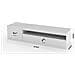 Mobile Porta Tv Roberto, Credenza Bassa Da Soggiorno A 2 Ante, Base Porta Tv, 100% Made In Italy, Cm 150x40h37, Bianco Lucido - Foto miniatura 3