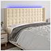 Testiera A Led Crema 163x16x118/128 Cm In Tessuto - Foto miniatura 1