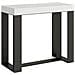Consolle Allungabile 90x40/300 Cm Futura Telaio Antracite - Noce - Foto miniatura 1