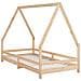 Giroletto per Bambini 90x190 cm in Legno Massello di Pino - Foto miniatura 2
