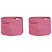 Set Di 2 Cestini Chiniot Cotone Fucsia - Foto miniatura 7