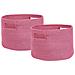 Set Di 2 Cestini Chiniot Cotone Fucsia - Foto miniatura 9
