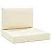 Cuscini Per Pallet 2 Pz Bianco Crema In Tessuto Oxford - Foto miniatura 2