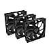 Oxal 120 Case per computer Ventilatore 12 cm Nero 3 pz - Foto miniatura 1