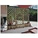 Fioriera In Legno Con Pannello 180x90 Cm Grigliato A Rombi E Vaso Portafiori Da Giardino Azalea - Foto miniatura 3
