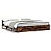 Giroletto Con Cassetti Rovere Fumo 200x200 Cm Legno Multistrato - Foto miniatura 2