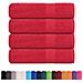 Asciugamani Doccia 4 Pz Rossi 70x140 Cm 360 G /m 100% Cotone - Foto miniatura 2