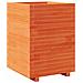 Fioriera Giardino Marrone Cera 50x50x72,5cm Legno Massello Pino - Foto miniatura 1