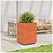 Fioriera Giardino Marrone Cera 50x50x72,5cm Legno Massello Pino - Foto miniatura 6