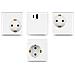 Presa di corrente Cube a 3 vie con chiusura a prova di bambino e caricatore USB PD 3.0 20 W, cavo da 1,5 m, bianco - Foto miniatura 9