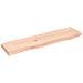 Ripiano A Parete 80x20x4 Cm Legno Massello Rovere Non Trattato - Foto miniatura 2