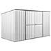 Casetta Deposito Lamiera Box In Acciaio Zincato 345x186cm X H1.92m - 98kg - 6.42mq - Bianco - Foto miniatura 1