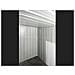 Casetta Deposito Lamiera Box In Acciaio Zincato 345x186cm X H1.92m - 98kg - 6.42mq - Bianco - Foto miniatura 10