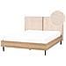 Letto Bouclé Limanton 140 X 200 Cm Beige - Foto miniatura 2