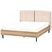 Letto Bouclé Limanton 140 X 200 Cm Beige - Foto miniatura 3