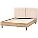 Letto Bouclé Limanton 140 X 200 Cm Beige - Foto miniatura 4