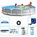 Piscina Fuori Terra - In Giro - 366x76 Cm - Grigio - Include Accessori Coordinati A1916 - Foto miniatura 1