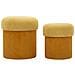 Pouf Mf722 - Giallo - Mdf - 44x42x42 Cm - Foto miniatura 1
