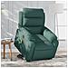 Poltrona Alzapersona Massaggiante Elettrica Verde Scuro Tessuto - Foto miniatura 2