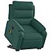 Poltrona Alzapersona Massaggiante Elettrica Verde Scuro Tessuto - Foto miniatura 3