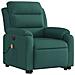 Poltrona Alzapersona Massaggiante Elettrica Verde Scuro Tessuto - Foto miniatura 4