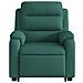 Poltrona Alzapersona Massaggiante Elettrica Verde Scuro Tessuto - Foto miniatura 9