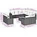 Set Divani da Giardino 12 pz con Cuscini Nero in Polyrattan - Foto miniatura 3