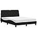 Letto con Materasso Nero 140x200 cm in Tessuto - Foto miniatura 1