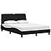 Letto con Materasso Nero 140x200 cm in Tessuto - Foto miniatura 4