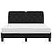 Letto con Materasso Nero 140x200 cm in Tessuto - Foto miniatura 5