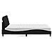 Letto con Materasso Nero 140x200 cm in Tessuto - Foto miniatura 6