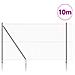 Euro Fence con 7 Paletti a Punta 1,6x10 m in Acciaio Zincato Grigio - Foto miniatura 3