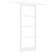 Set di Porte Scorrevoli  con Kit di Hardware Bianco 83x211 cm Legno Massello di Pino, Porta Interna  con Vetro 'ORKDAL'Bianca 83x211x4 cm - Foto miniatura 1