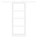 Set di Porte Scorrevoli  con Kit di Hardware Bianco 83x211 cm Legno Massello di Pino, Porta Interna  con Vetro 'ORKDAL'Bianca 83x211x4 cm - Foto miniatura 4