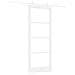 Set di Porte Scorrevoli  con Kit di Hardware Bianco 83x211 cm Legno Massello di Pino, Porta Interna  con Vetro 'ORKDAL'Bianca 83x211x4 cm - Foto miniatura 6