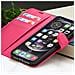 Custodia A Portafoglio Per Iphone 12 Pro Max Con Supporto E Linguetta Magnetica, Fucsia - Foto miniatura 2