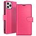 Custodia A Portafoglio Per Iphone 12 Pro Max Con Supporto E Linguetta Magnetica, Fucsia - Foto miniatura 1