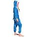 Pigiama Da Donna Tuta Kigurumi Onesie Costume Squalo Blu 175-185 Xl - Foto miniatura 7
