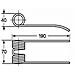 Dente Pick-up Adattabile New Holland 131673 Filo 4,8 Confezione Da 10 Pezzi - Foto miniatura 1
