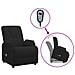 Poltrona Alzapersona Massaggiante Nera in Scamosciato - Foto miniatura 1