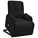 Poltrona Alzapersona Massaggiante Nera in Scamosciato - Foto miniatura 3