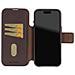 Custodia Folio Per Iphone 17 Air Magsafe In Pelle Con Cover Amovibile, Marrone Scuro - Foto miniatura 4