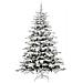 Albero di Natale Artificiale con Rami Pieghevoli Bianco 240 cm - Foto miniatura 4
