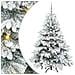 Albero di Natale artificiale con 150 LED Bianco 150 cm PE e PVC - Foto miniatura 1